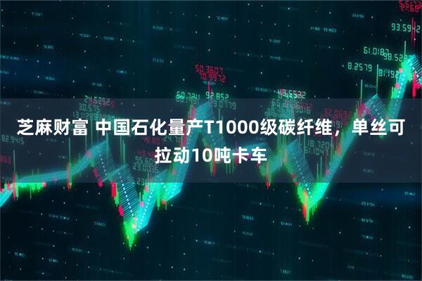 芝麻财富 中国石化量产T1000级碳纤维,单丝可拉动10吨卡车